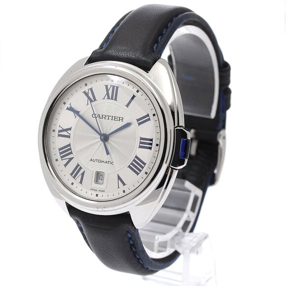 CARTIER Cres de Cartier WSCL0018 Date Silver Dial Automatic Men's Watch_870318 - Picture 1 of 8